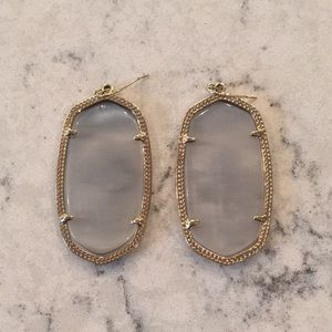 Kendra Scott grey earrings